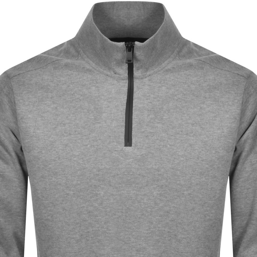 Alternative Image for ProductPaul And Shark Half Zip Sweatshirt Grey2